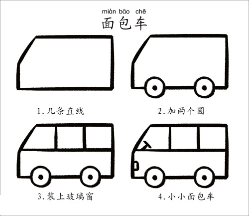 超级实用的教孩子一步步学简笔画（图文）  学生 绘画 教学 简笔画 第15张